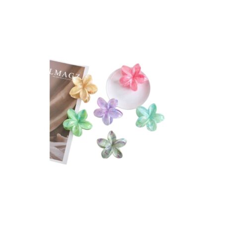 Marble flower clips