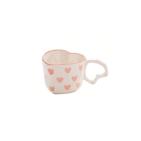 heart shaped ceramic cup