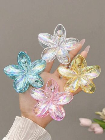 Flower mermaid haie clips