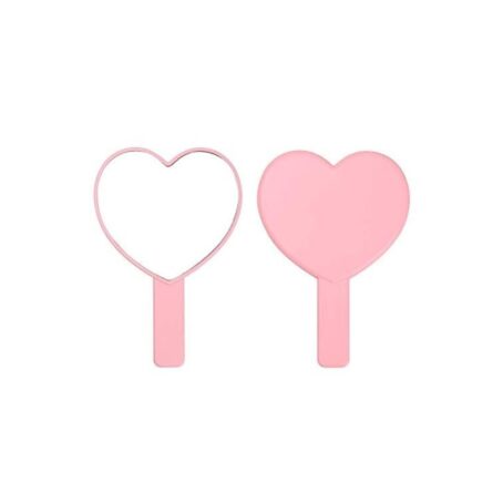 Heart shaped hand mirror