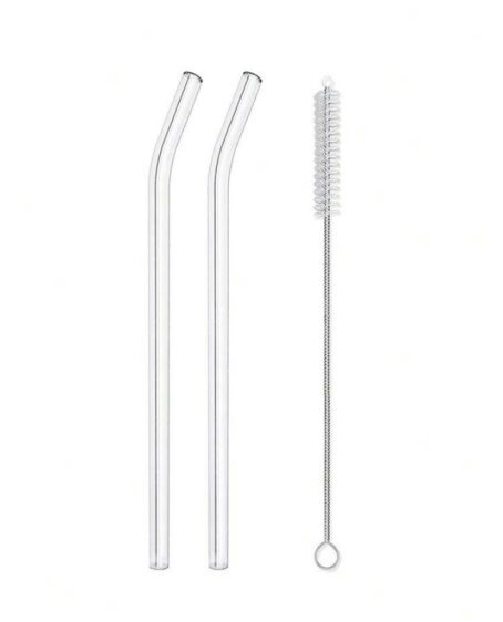 Glass Straws With Cleaning Brush