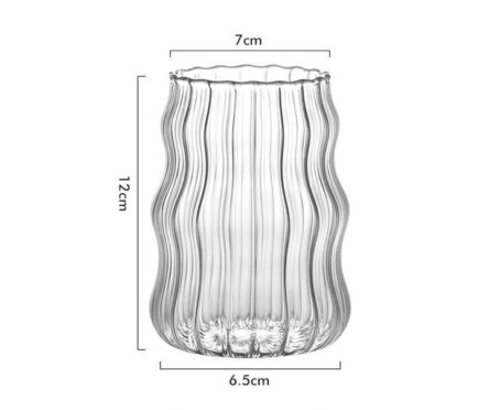 Glass Coffe Cup With Straw - Image 2